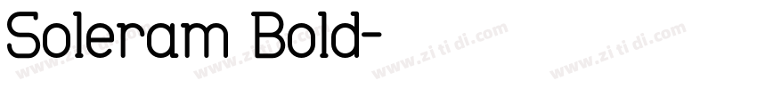 Soleram Bold字体转换